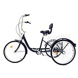 GAOUSD 24 Zoll Dreirad für Erwachsene, Fahrrad, 3 Räder, Erwachsene,...