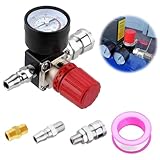mizikuu 1/4' Druckminderer Druckluft, Druckschalter Regelventil...