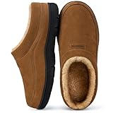 HomeTop Herren Mokassin Hausschuhe Weiche Warme Rutschfeste Memory Schaumstoff...