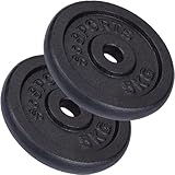 ScSPORTS® Hantelscheiben - Set, 10/20/30/40kg, 30/31mm Bohrung, Gusseisen,...