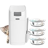 Littycat Katzenstreu Entsorgungseimer mit Schaufel inkl. 3 Nachfüllkassetten...