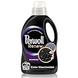 Perwoll Renew Schwarz (25 Waschladungen), Waschmittel für alle dunklen Farben,...