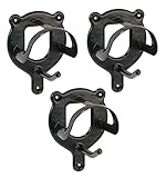 PFIFF 001109 Trensenhalter mit Zusatzhaken, Metall pulverbeschichtet, schwarz,...