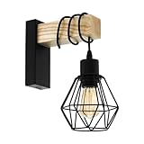 EGLO Wandlampe Townshend 5, Vintage Wandleuchte im Industrial Design, Retro...