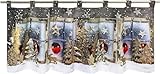 Delindo Lifestyle LED Scheibengardine Winterland für das Kinderzimmer,...