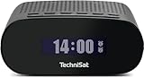 TechniSat TECHNIRADIO 50 - Kompakter Radiowecker (DAB+, UKW Wecker mit großem...