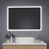 Youyijia LED Badspiegel mit Beleuchtung, 50x70cm Wandspiegel Badezimmerspiegel...