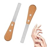 NICEIN®2 Stück Nagelfeile mit Bambusgriff,Nagelfeilen...