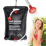 Inoamity Solar-Duschtasche, tragbar, 20 l, Camping, schnelle Erwärmung auf 45...
