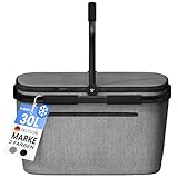 Cottara® Thermo Einkaufskorb Kühltasche groß | isolierter Einkaufskorb mit...