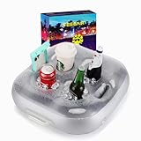 DEJIN Schwimmender Getränkehalter, Pool- und Whirlpool-Zubehör, verbessertes...