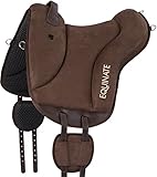 Equinate Reitpad Newfield aus synthetischem Wildleder Pony Braun - Bareback Pad...