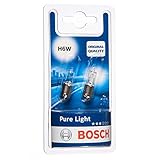 Bosch H6W Pure Light Halogen-Glühlampe für Auto-Scheinwerfer, 12 V 6 W, in...