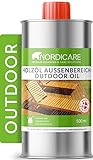 Nordicare Holzöl Außenbereich [500ml] für Lärche, Eiche, Teak oder...