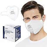 KINGFA FFP2 Maske CE Zertifiziert, Geringer Atemwiderstand, 20% längere...