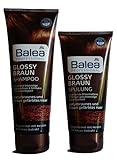 Balea Professional Glossy Braun Haarpflege Set für naturbraunes und braun...