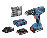 Bosch Professional 18V System Akku Schlagbohrschrauber GSB 18V-21 (inkl. 2x2.0...