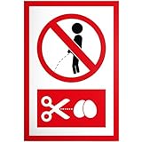 DankeDir! Pinkeln verboten - Schild 20 x 30 cm - Türschild lustig hier nicht...