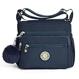 Aucuu Nylon Umhängetasche Damen, Schultertasche Handtaschen Multi Pocket mit...