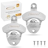 ECENCE 2x Flaschenöffner Wand, Bieröffner, Wandflaschenöffner,...