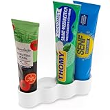 Luminick Tubenhalter, Tubenständer, Kühlschrank Organizer weiß für 4 Tuben,...