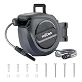 XPOtool Schlauchtrommel, Wand Schlauchbox mit Aufroll-Automatik und 30m...