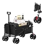 WOLTU Bollerwagen faltbar, Handwagen Transportwagen klappbar, Gartenwagen...