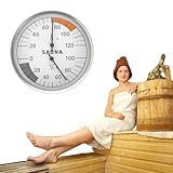 Sauna Thermometer Hygrometer,Saunathermometer mit Fahrenheit,Saunauhr...