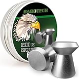 500 Präzisions 4.5mm Diabolos mit Flach Kopf von Babotech für Luftgewehr...