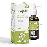 ERBOTECH Propolis Spray 30 ml, Urtinktur, reiner Extrakt, geeignet für KINDER,...