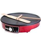 Gadgy Crêpes Maker mit Antihaftbeschichtung | 30 cm Durchmesser Crepe |...