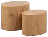 AC Design Furniture Rico Couchtisch 2er-Set – Platzsparende Beistelltische in...