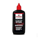 NIGRIN BIKE-CARE Allwetter-Kettenöl, 100 ml Flasche, Fahrradkettenöl,...