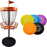 Guru Disc Golf Mini Basket Set, Mini Discgolf Korb, 5 Mini-Discs, Indoor &...