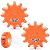 CJBIN Warnleuchte, 2 Stück Warnblinkleuchte, Wasserdichte Warnblitzer mit...