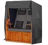 GARTENTECH Strandkorb Schutzhülle Winterfest 120 breit passend 110 breit 600D...
