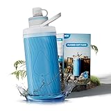 Joypur Wasserfilter Outdoor Survival, Faltbare Trinkflasche mit Filter, 700ml...