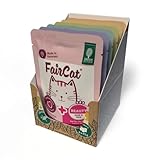 Green Petfood FairCat Multipack (6 x 85 g), getreidefreies Katzen-Nassfutter, 6...