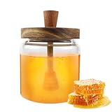 WPPQWP 500ml Honiggläser, Honigspender, Honigglas mit Honiglöffel,...