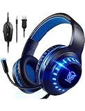 Pacrate Gaming Headset für PS4/PS5/Xbox One/PC/Nintendo Switch, PS4 Kopfhörer...