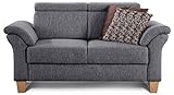 Cavadore 2-Sitzer Sofa Ammerland / Couch mit Federkern im Landhausstil / Inkl....