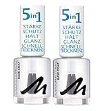 Manhattan Last und Shine Base Coat, Nr.001 Clear, 2er Pack (2 X 12 ml)