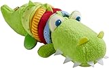 HABA 304759 - Ratterfigur Kroko, Baby-Spielzeug aus Stoff mit Rattermotor,...