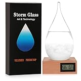 Sturm-Glas-Wettervorhersage, tropfenförmige Wettervorhersage, Flasche,...