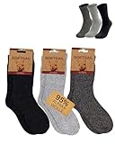 bhb 3 Paar Alpaka Socken 95% Wolle Damen Herren Winter Warm Weich Atmungsaktiv...