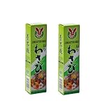 Pamai Pai® Doppelpack: 2 x 43g Tuben Wasabi Paste scharf für Sushi grüner...