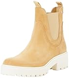Tommy Hilfiger Damen Chelsea Boots Flag Mid Heel aus Wildleder, Grün (Classic...