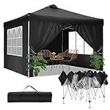 COBIZI Pavillon 3x3m Wasserdicht Stabil Winterfest Faltpavillon Partyzelt...