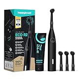 happybrush® [Testsieger 2024*] Elektrische Zahnbürste Eco R2 - Nachhaltige...
