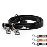 FREUDENTIER Hundeleine 2m – Verstellbare Führleine - Weich gepolstert, liegt...